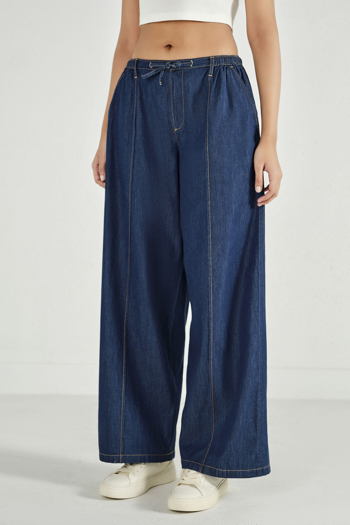 Dark Blue Denim Pants
